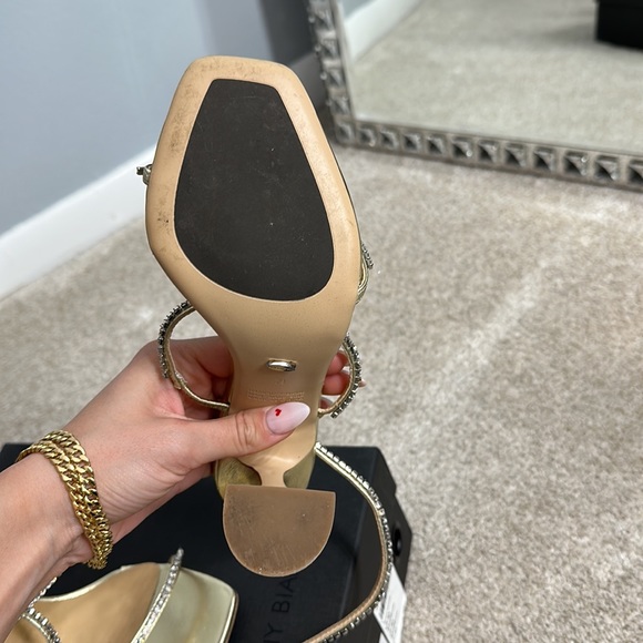 Tony Bianco Gold strap up rhinestone heels - Picture 4 of 6